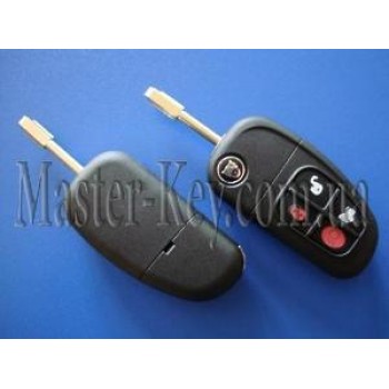  Jaguar XJ, XJR, X-Type S-Type выкидной ключ, 4 кнопки, с чипом ID60,  434 Mhz